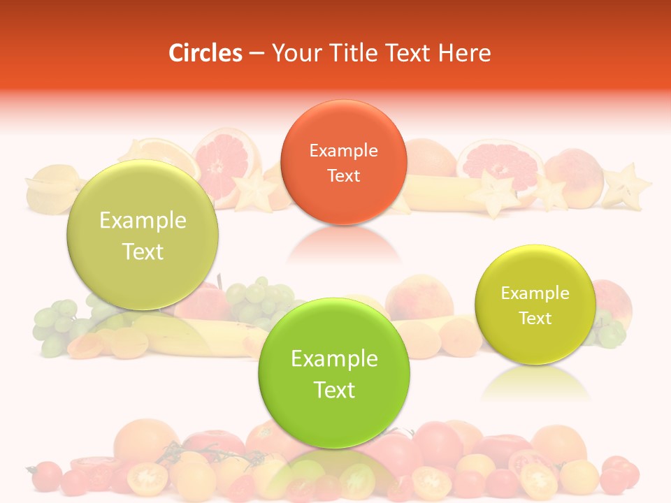 White Peach Object PowerPoint Template