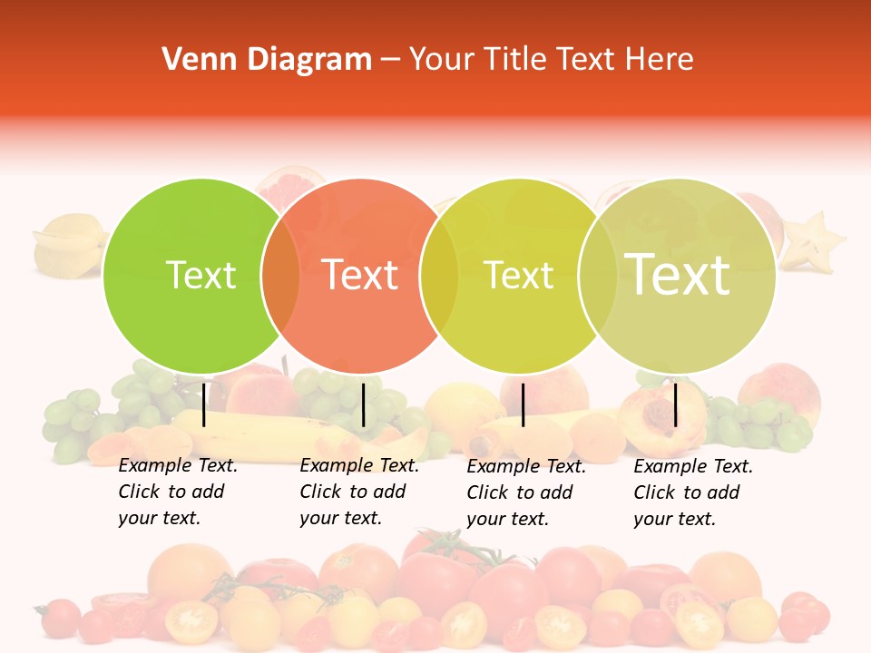 White Peach Object PowerPoint Template