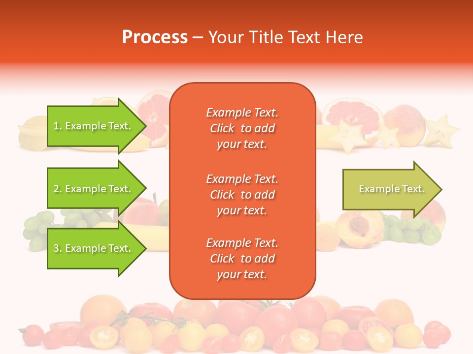 White Peach Object PowerPoint Template