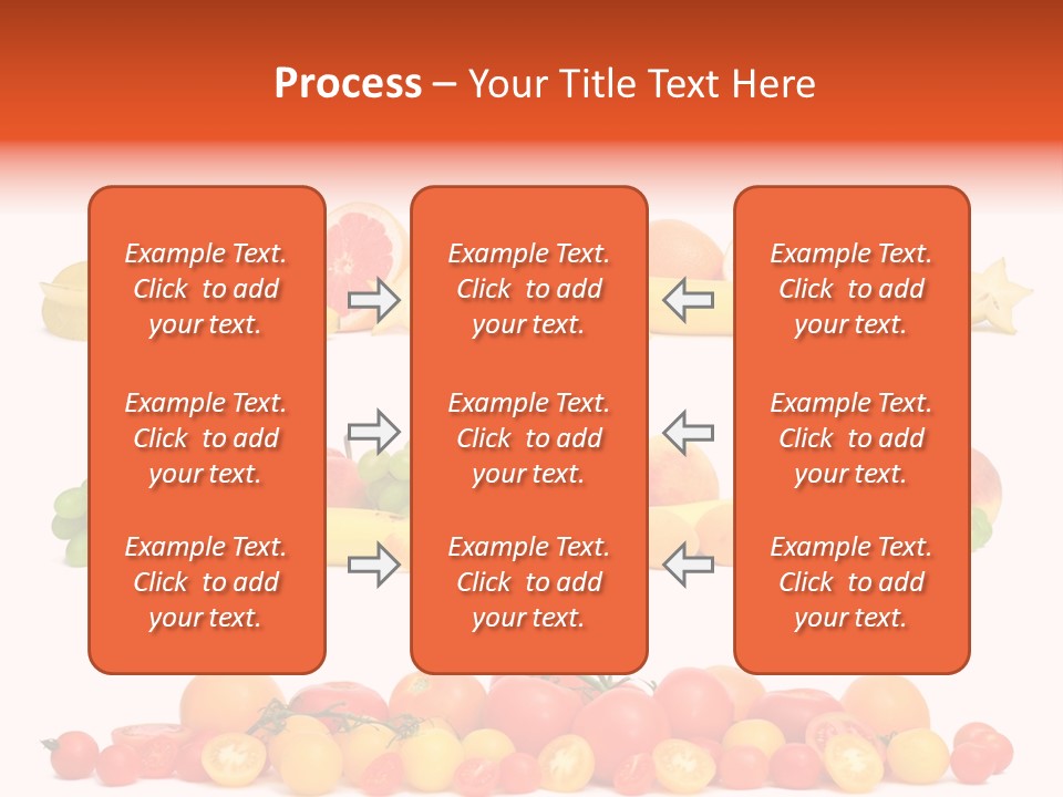 White Peach Object PowerPoint Template