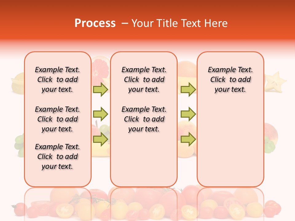 White Peach Object PowerPoint Template