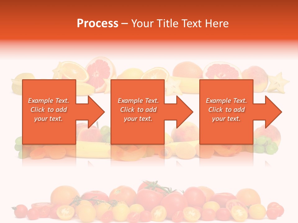 White Peach Object PowerPoint Template