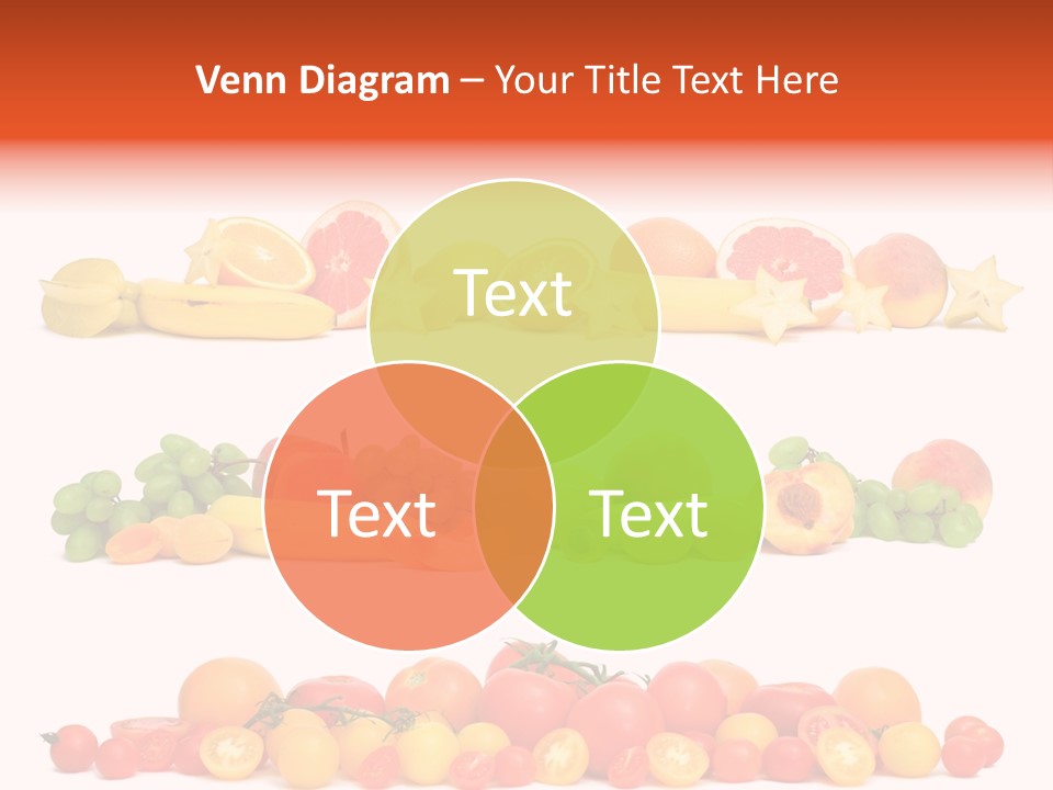 White Peach Object PowerPoint Template