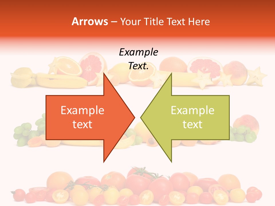 White Peach Object PowerPoint Template