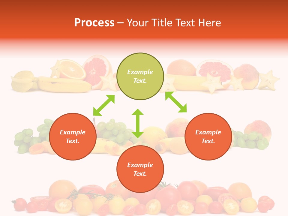 White Peach Object PowerPoint Template