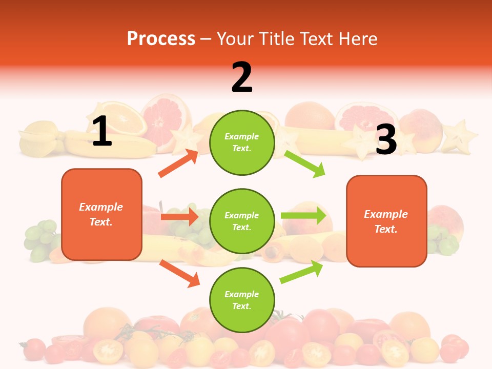 White Peach Object PowerPoint Template