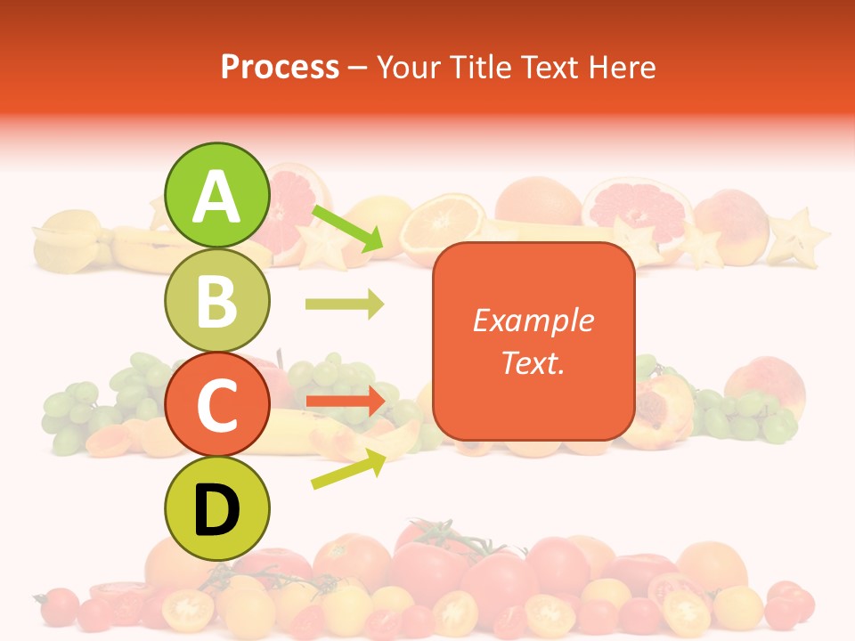 White Peach Object PowerPoint Template