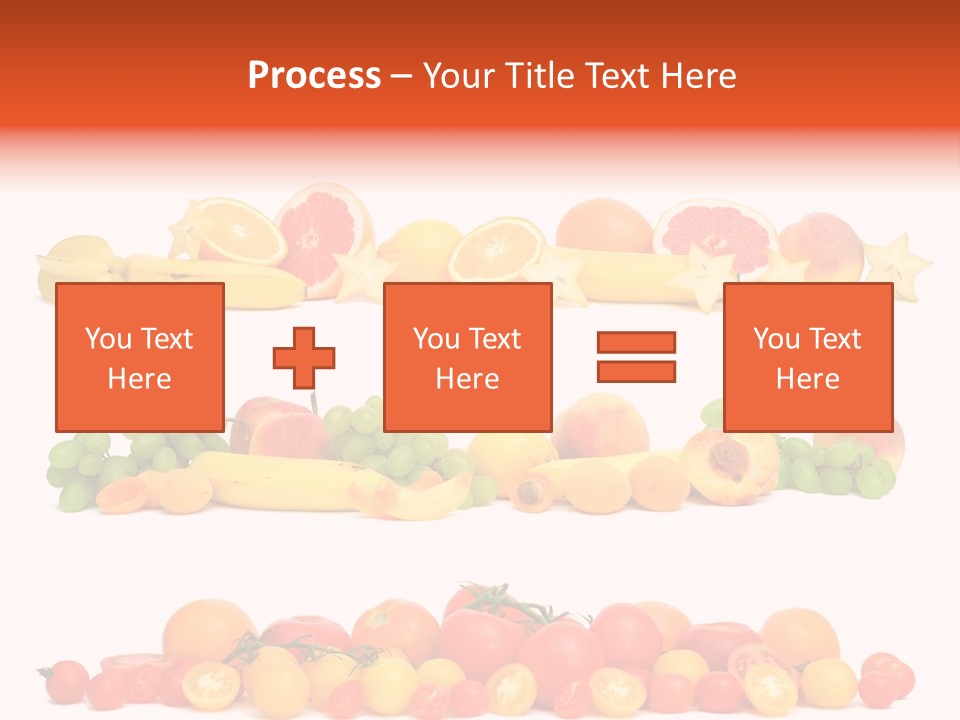 White Peach Object PowerPoint Template