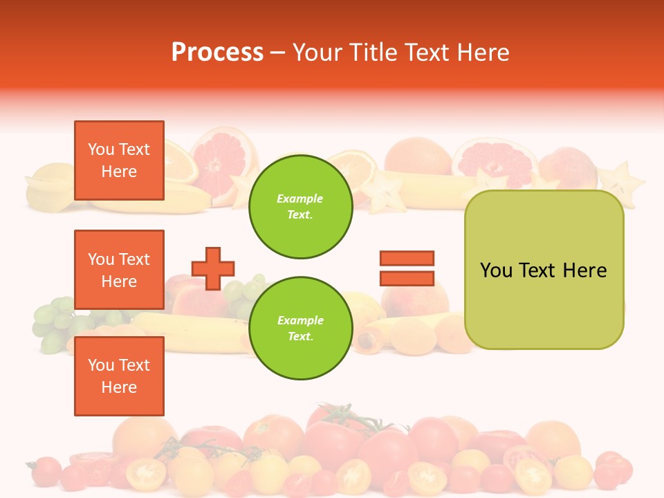 White Peach Object PowerPoint Template
