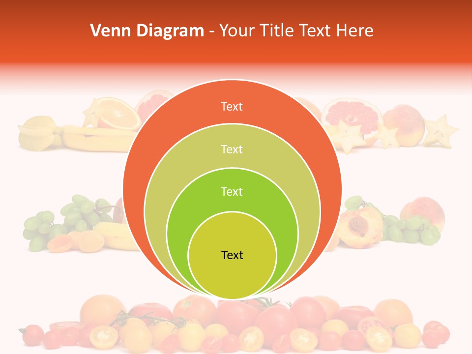 White Peach Object PowerPoint Template