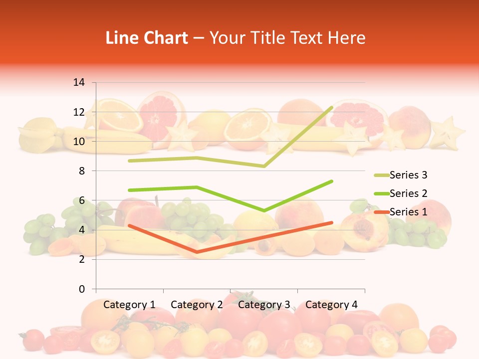 White Peach Object PowerPoint Template