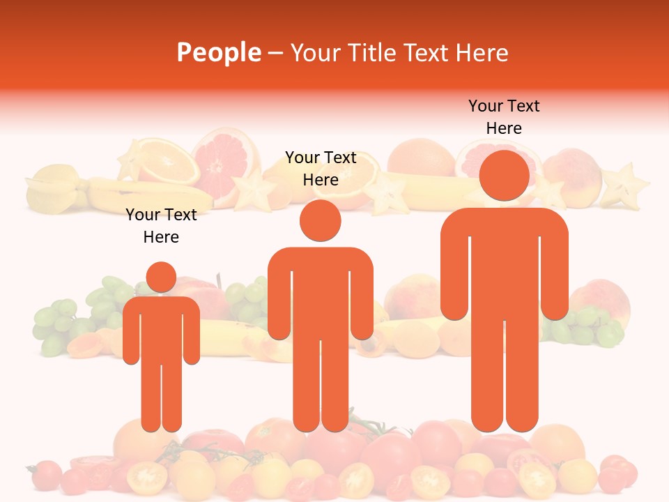 White Peach Object PowerPoint Template