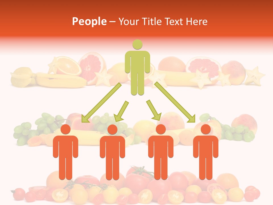 White Peach Object PowerPoint Template