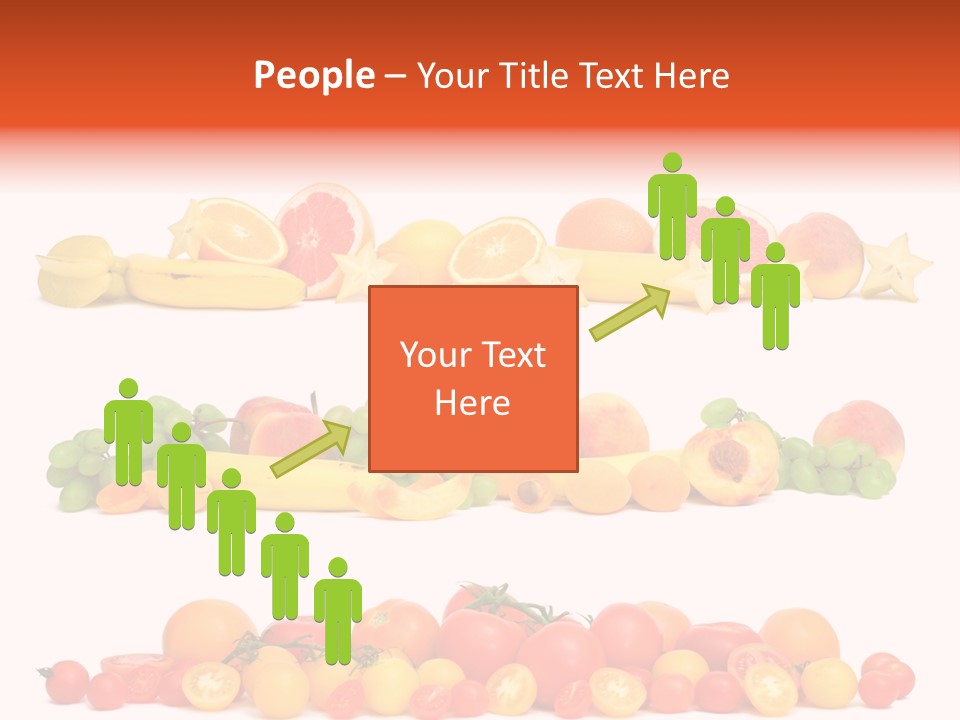 White Peach Object PowerPoint Template