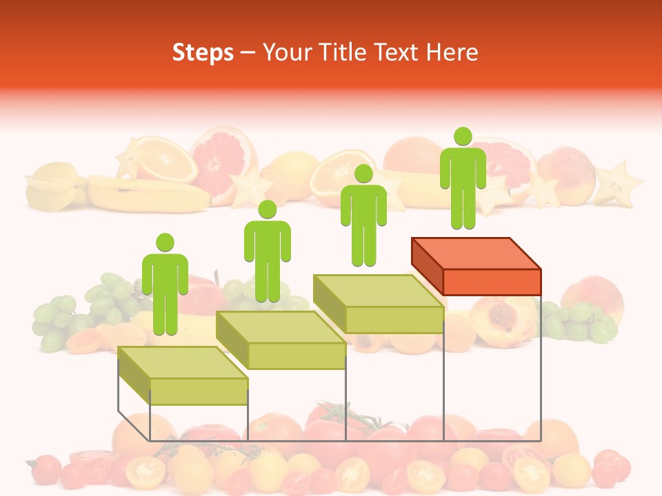 White Peach Object PowerPoint Template