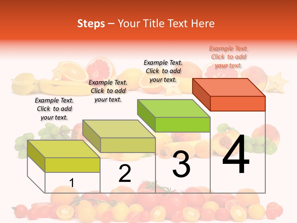 White Peach Object PowerPoint Template