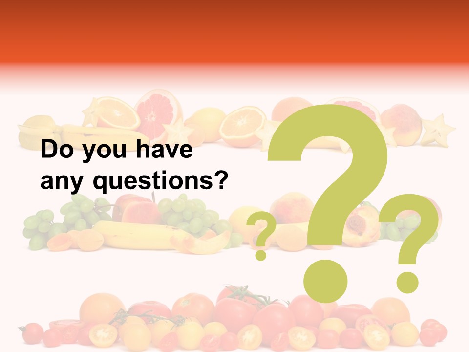 White Peach Object PowerPoint Template