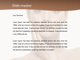 Studio Sensuality Woman PowerPoint Template