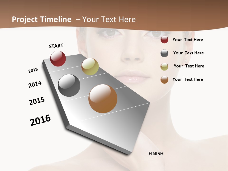 Studio Sensuality Woman PowerPoint Template