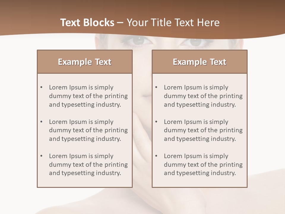 Studio Sensuality Woman PowerPoint Template
