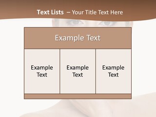 Studio Sensuality Woman PowerPoint Template