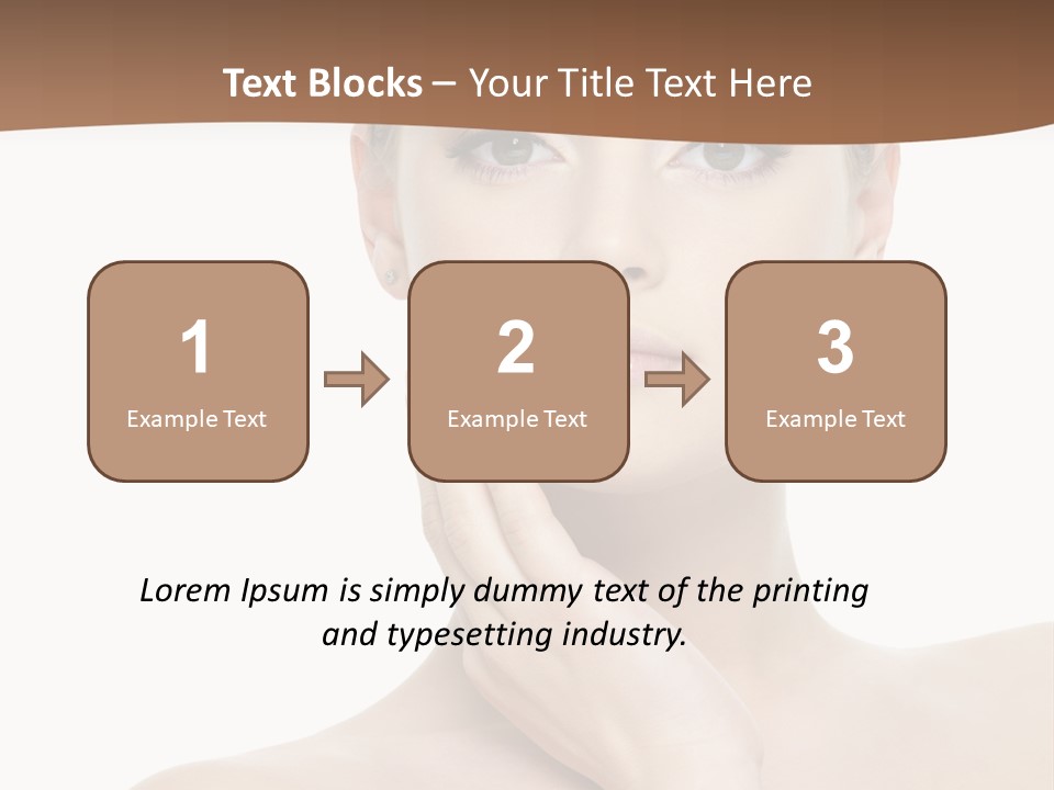 Studio Sensuality Woman PowerPoint Template