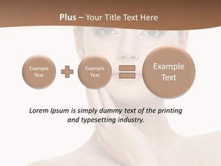 Studio Sensuality Woman PowerPoint Template