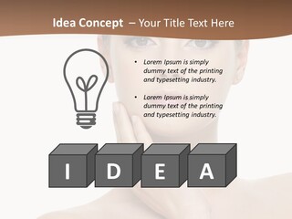 Studio Sensuality Woman PowerPoint Template