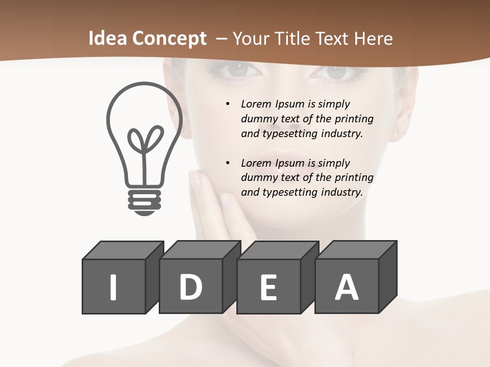 Studio Sensuality Woman PowerPoint Template