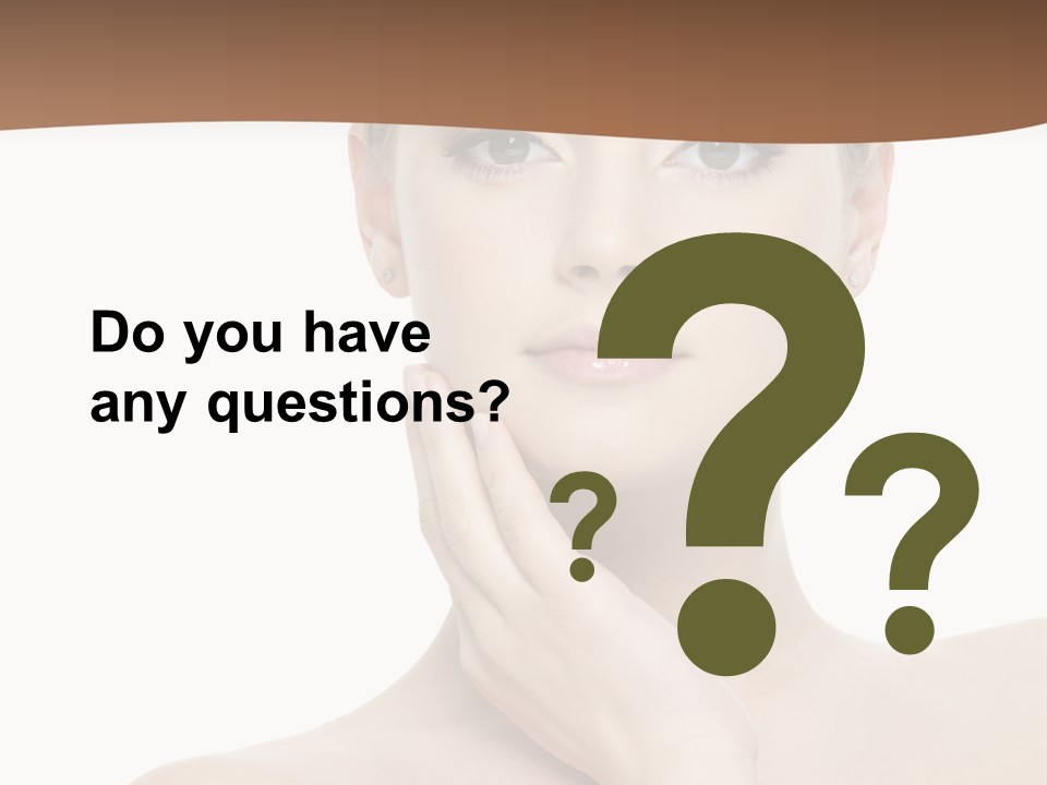 Studio Sensuality Woman PowerPoint Template