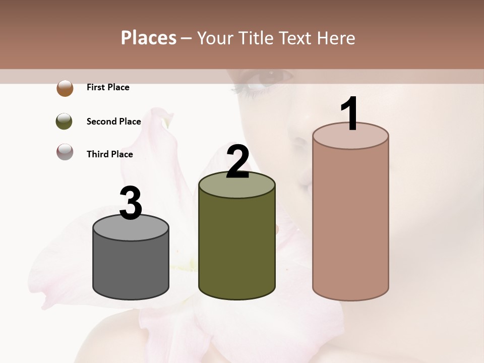 Flower Young Face PowerPoint Template