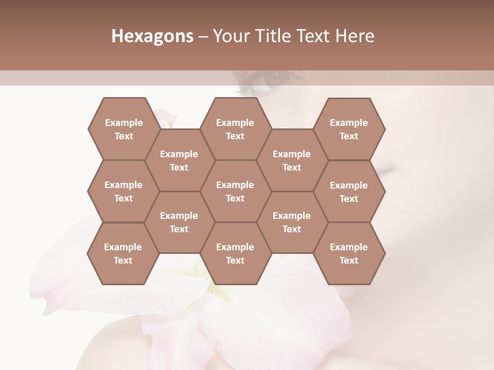 Flower Young Face PowerPoint Template