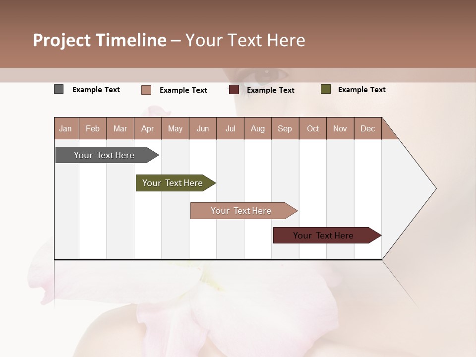 Flower Young Face PowerPoint Template