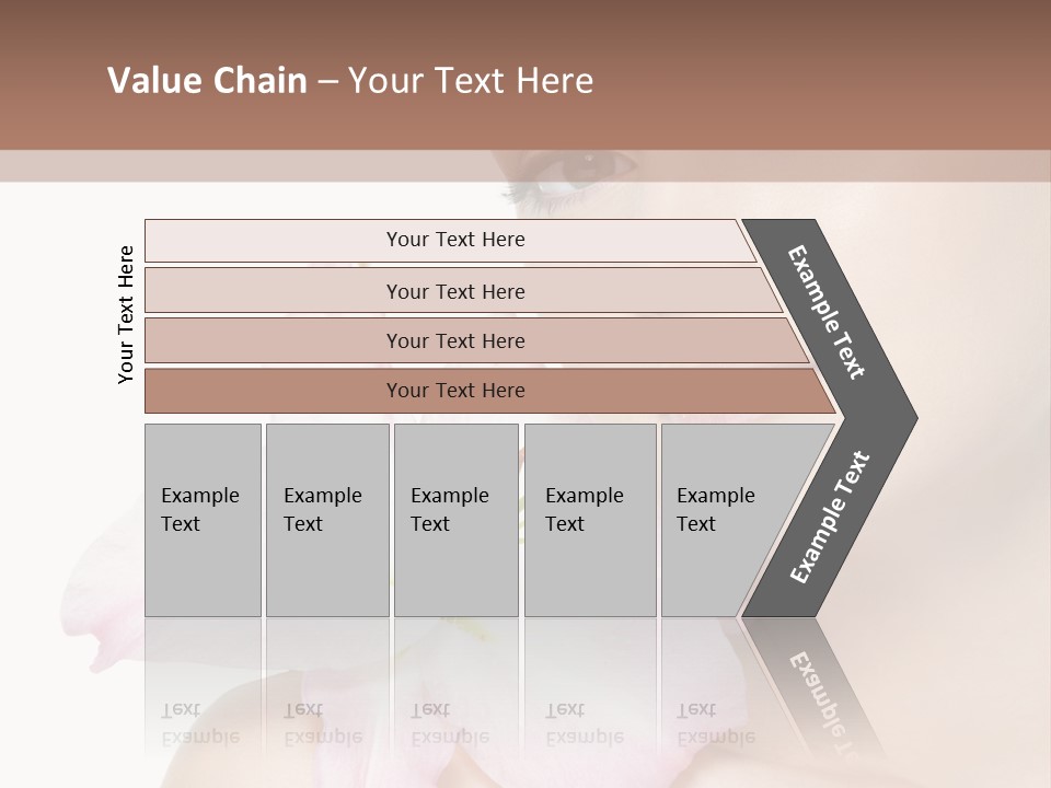 Flower Young Face PowerPoint Template