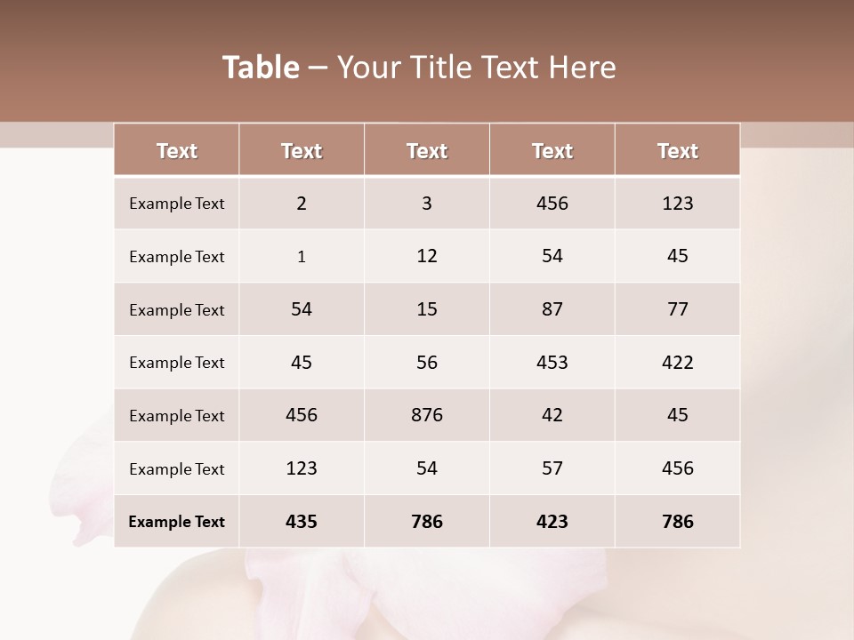 Flower Young Face PowerPoint Template