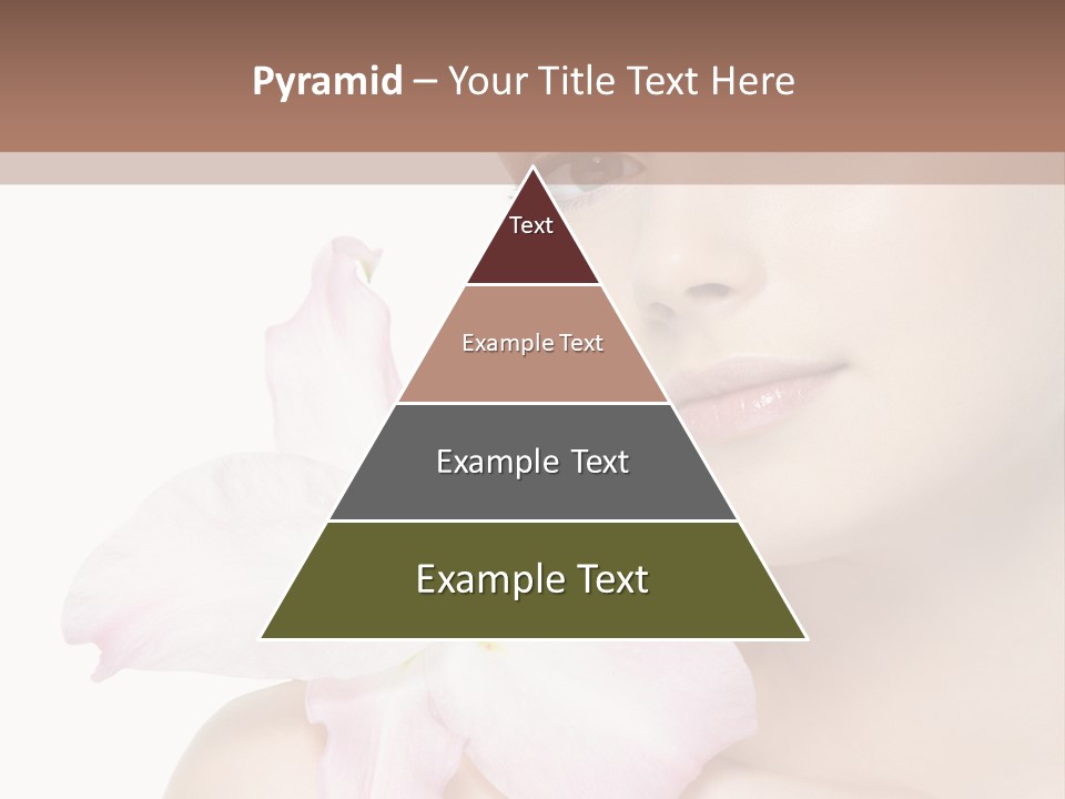 Flower Young Face PowerPoint Template