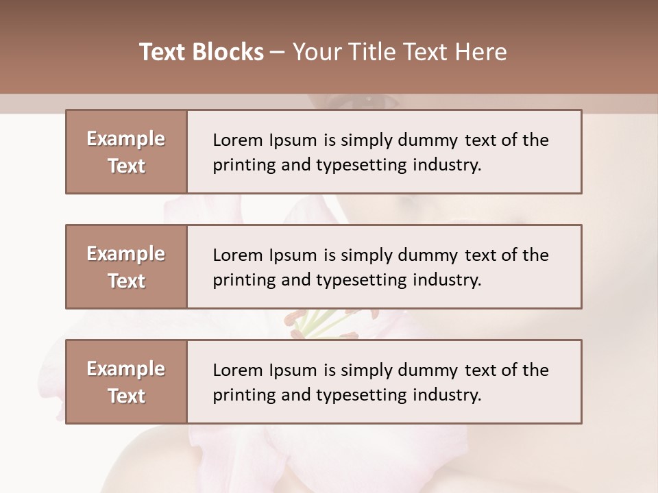 Flower Young Face PowerPoint Template