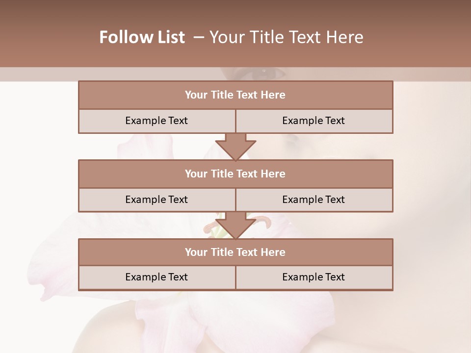 Flower Young Face PowerPoint Template