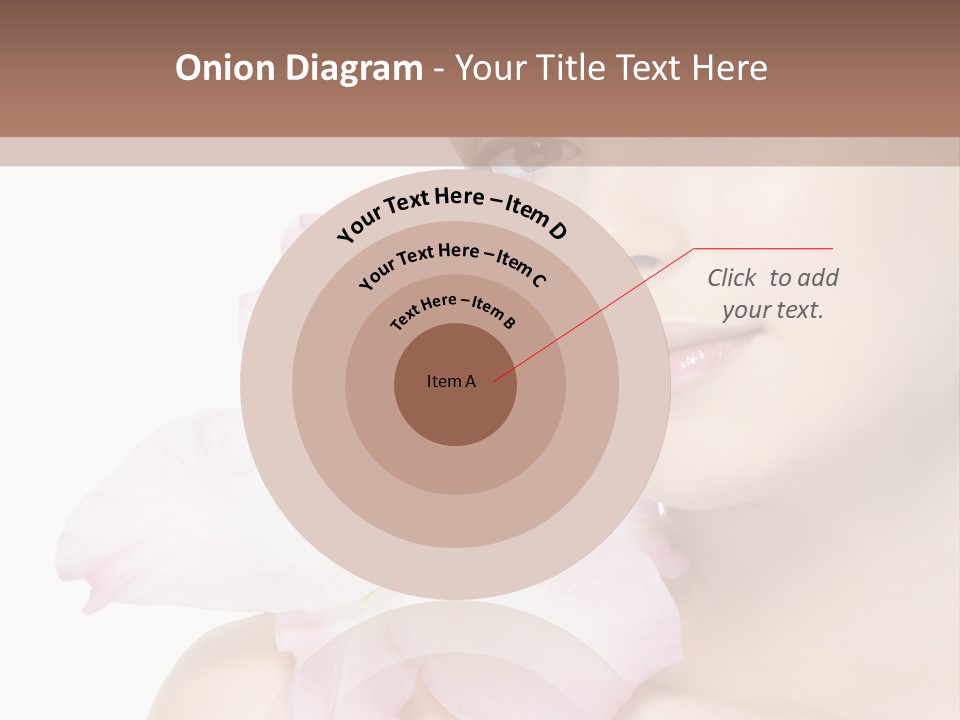 Flower Young Face PowerPoint Template