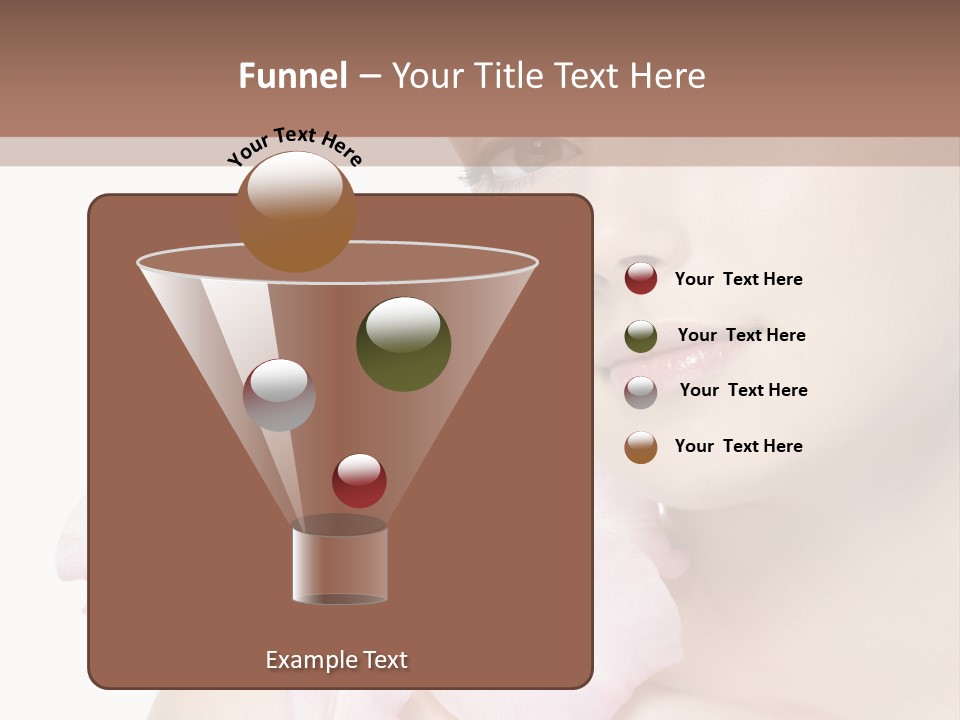 Flower Young Face PowerPoint Template