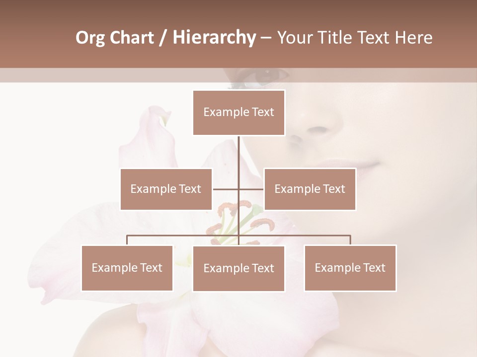 Flower Young Face PowerPoint Template