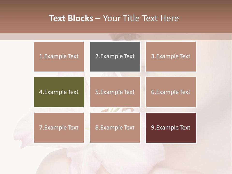 Flower Young Face PowerPoint Template