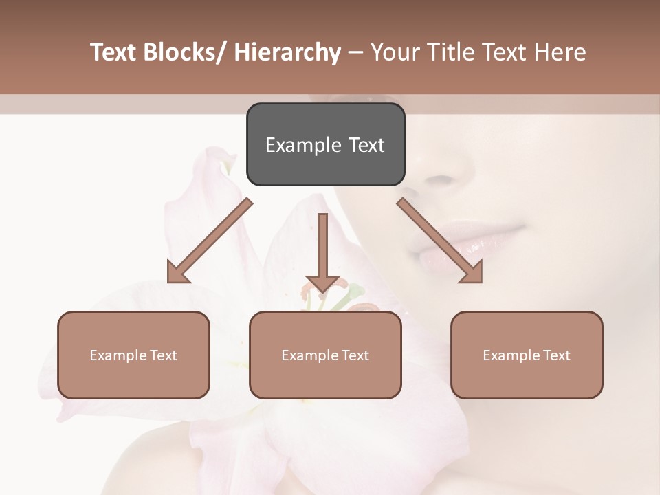 Flower Young Face PowerPoint Template