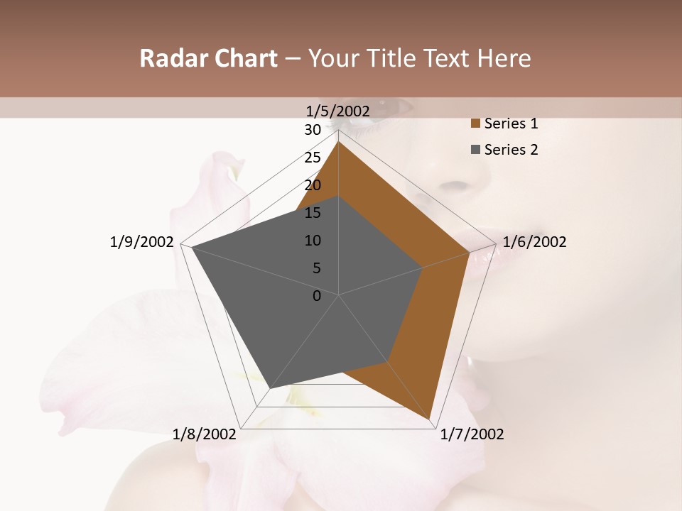 Flower Young Face PowerPoint Template