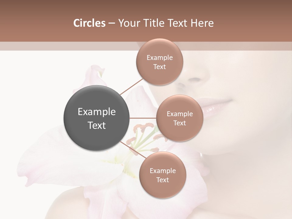 Flower Young Face PowerPoint Template