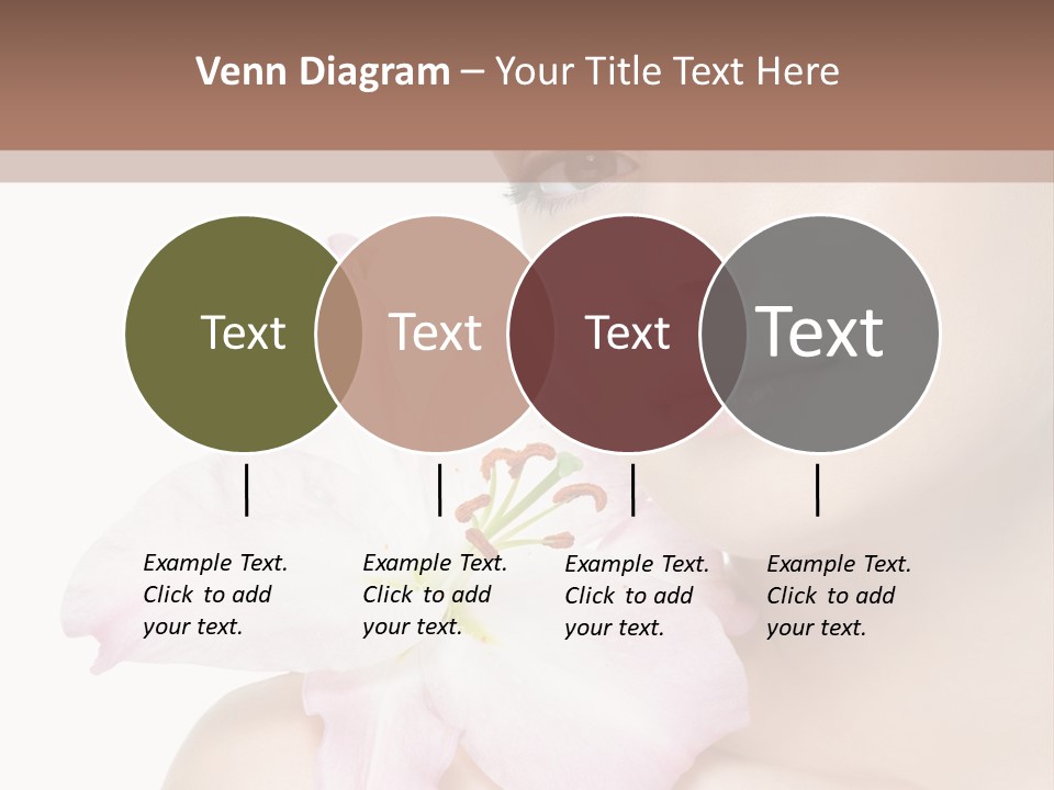 Flower Young Face PowerPoint Template