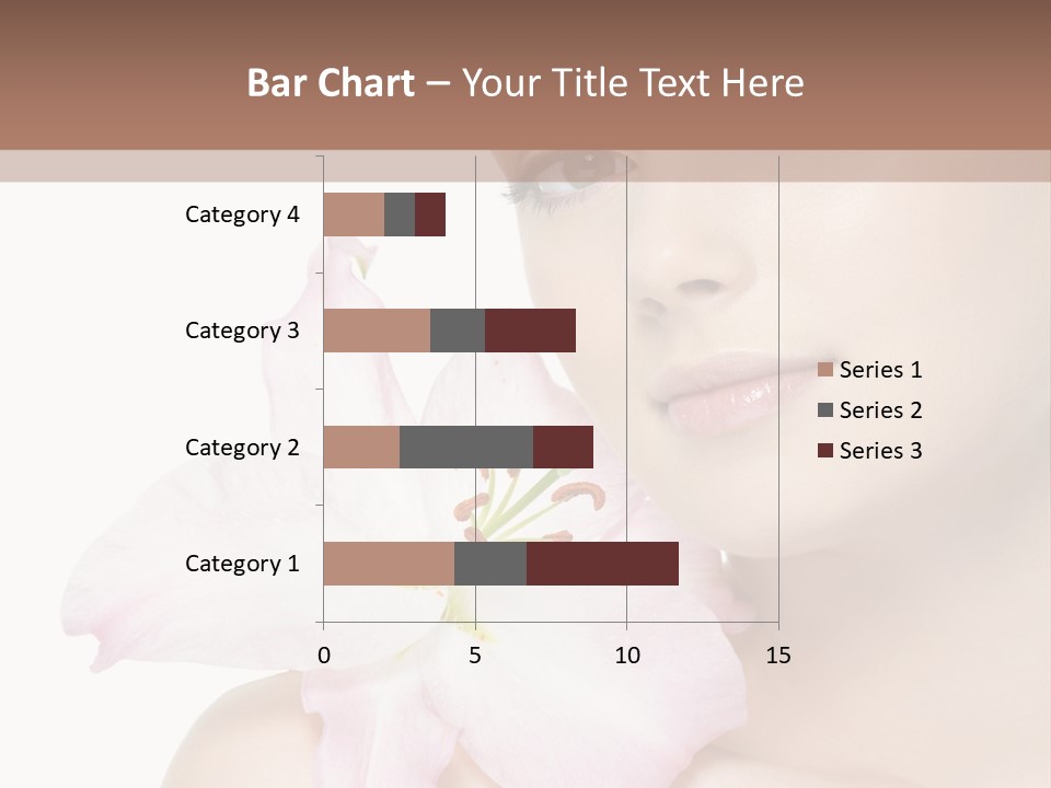 Flower Young Face PowerPoint Template