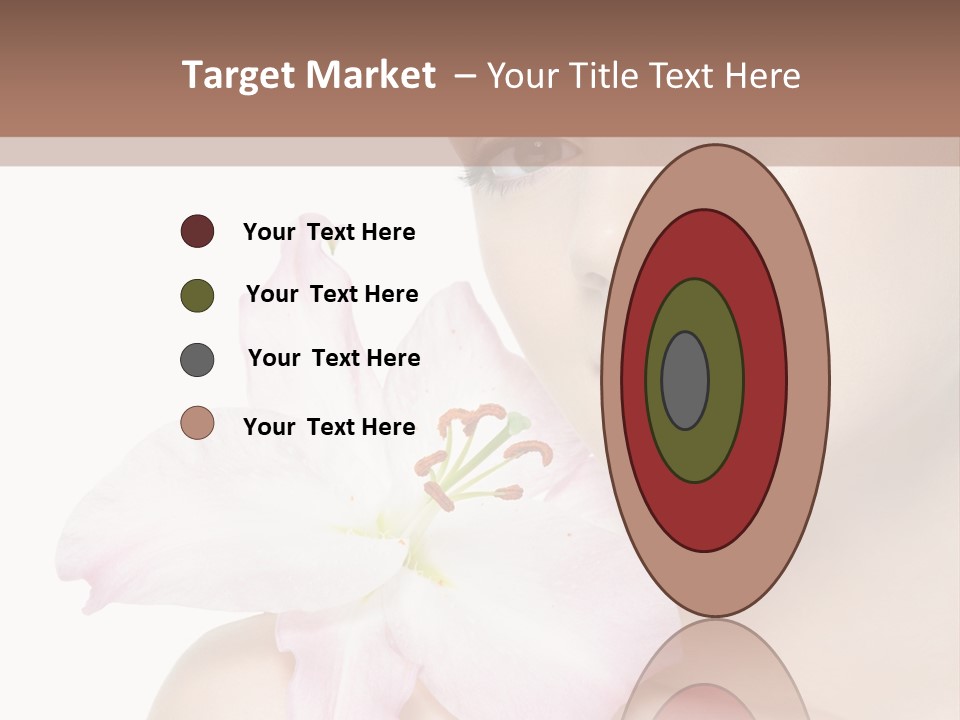 Flower Young Face PowerPoint Template