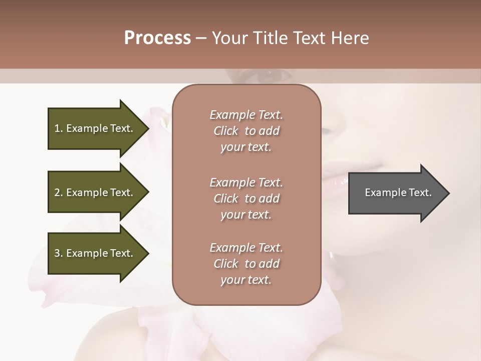 Flower Young Face PowerPoint Template