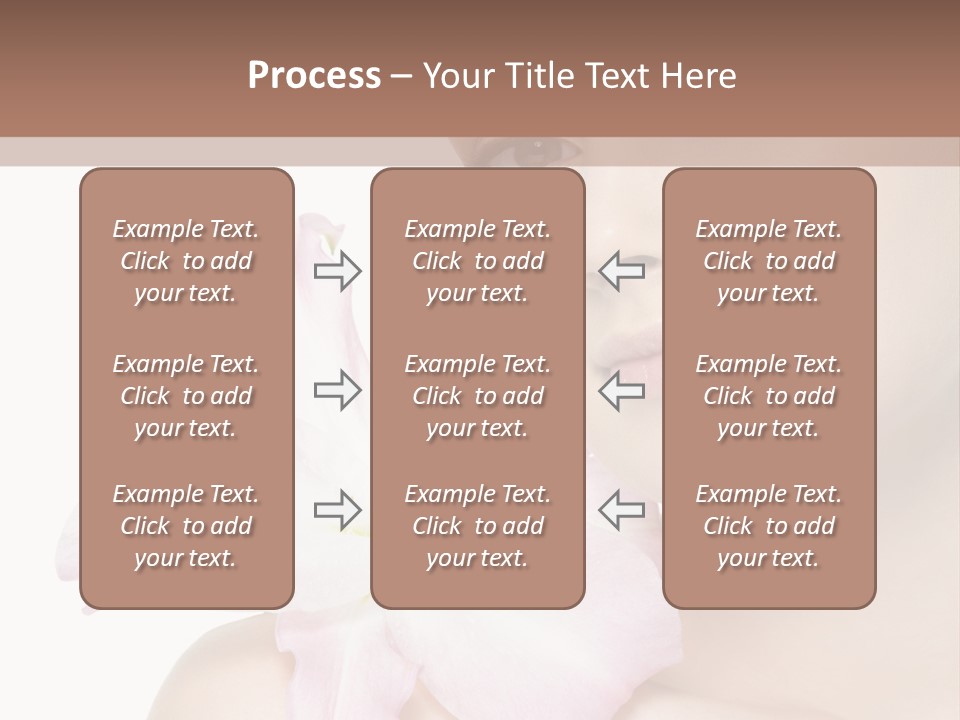 Flower Young Face PowerPoint Template